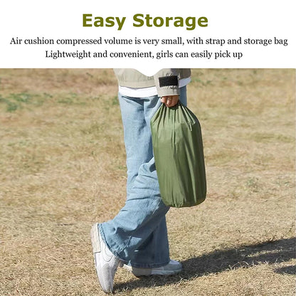 Double Self-Inflating Camping Sleeping Pad with Pillow by HitMyNeed