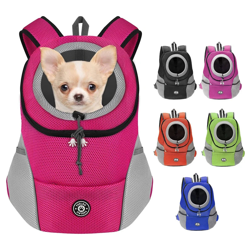 Double Shoulder Outdoor Dog Carrier Backpack by HitMyNeed