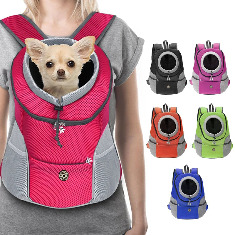 Double Shoulder Outdoor Dog Carrier Backpack by HitMyNeed