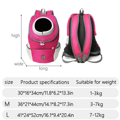 Double Shoulder Outdoor Dog Carrier Backpack by HitMyNeed