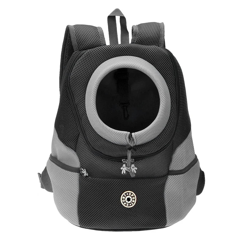 Double Shoulder Outdoor Dog Carrier Backpack black s-30x16x34cm by HitMyNeed