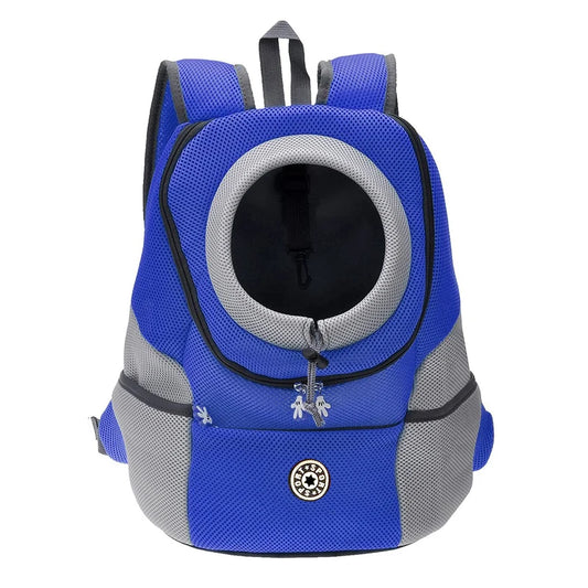 Double Shoulder Outdoor Dog Carrier Backpack blue m-36x21x44cm by HitMyNeed