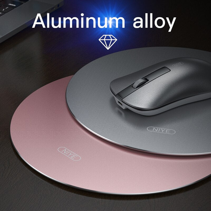 Double-Sided Aluminum Gaming Mouse Pad 200x200mm by HitMyNeed