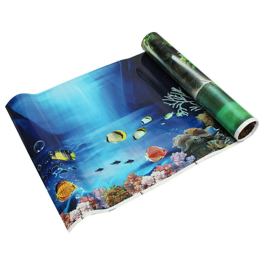 Double-Sided Aquarium Background Poster 30x60cm by HitMyNeed
