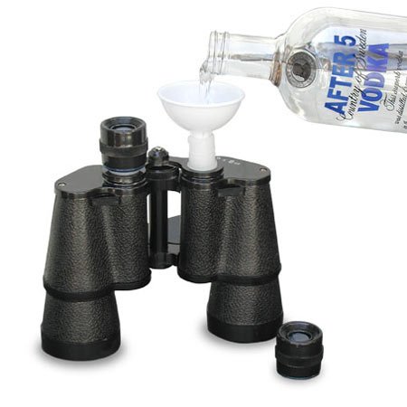 Double Sided Binocular Whiskey Flask 2x8oz by HitMyNeed