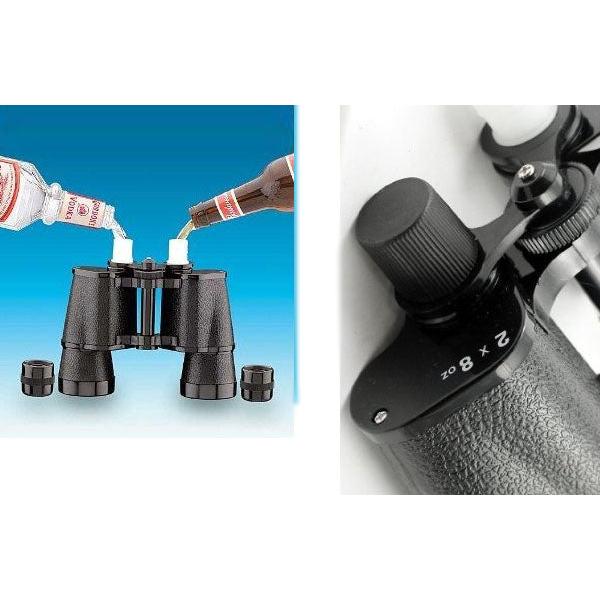 Double Sided Binocular Whiskey Flask 2x8oz by HitMyNeed