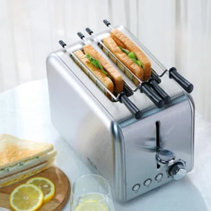 Double-Sided Bread Toaster 770W Stainless Steel by HitMyNeed