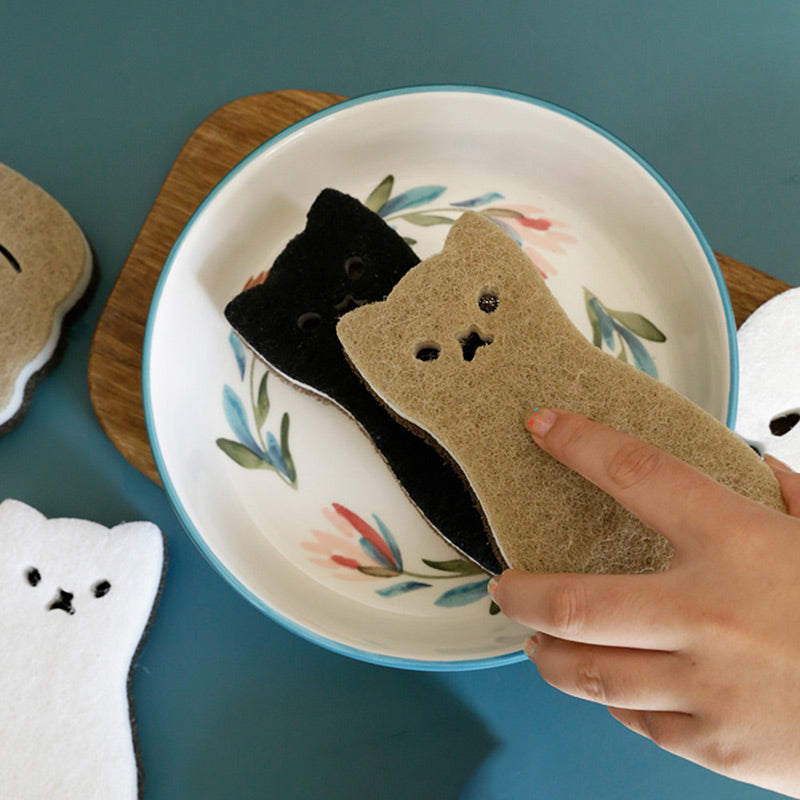 Double Sided Cat Sponges Set (4 Pack) by HitMyNeed