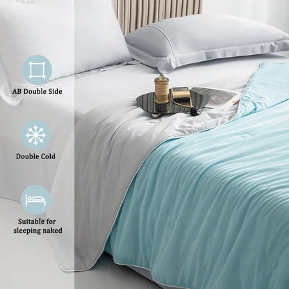 Double-Sided Cooling Blanket Lightweight Summer Quilt by HitMyNeed