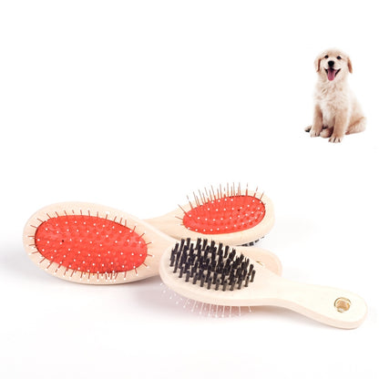 Double Sided Dog Brush with Wooden Handle by HitMyNeed