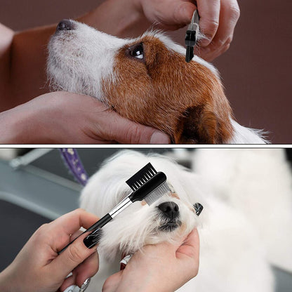 Double-Sided Dog Eye Comb with Gentle Brush by HitMyNeed