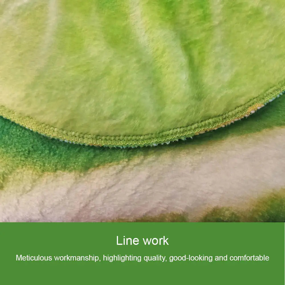 Double-Sided Flannel Cabbage Throw Blanket by HitMyNeed