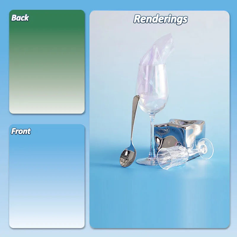 Double-Sided Gradient Photography Backdrop 57×87cm 16.0 by HitMyNeed