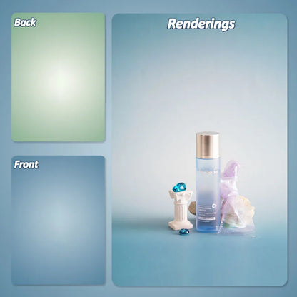 Double-Sided Gradient Photography Backdrop 57×87cm 17.0 by HitMyNeed