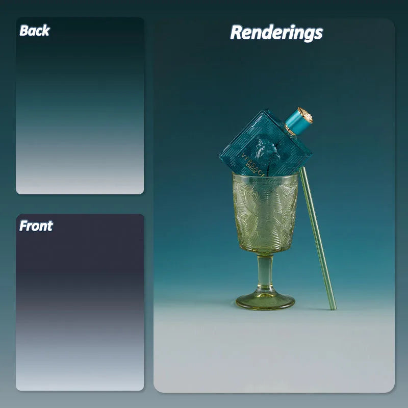 Double-Sided Gradient Photography Backdrop 57×87cm 18.0 by HitMyNeed