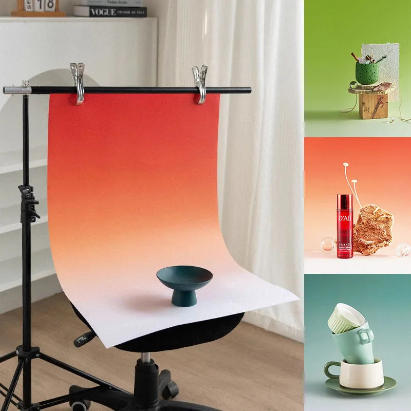 Double-Sided Gradient Photography Backdrop 57×87cm by HitMyNeed