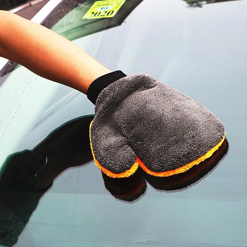 Double-Sided Microfiber Car Cleaning Glove by HitMyNeed