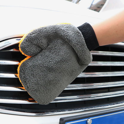 Double-Sided Microfiber Car Cleaning Glove by HitMyNeed