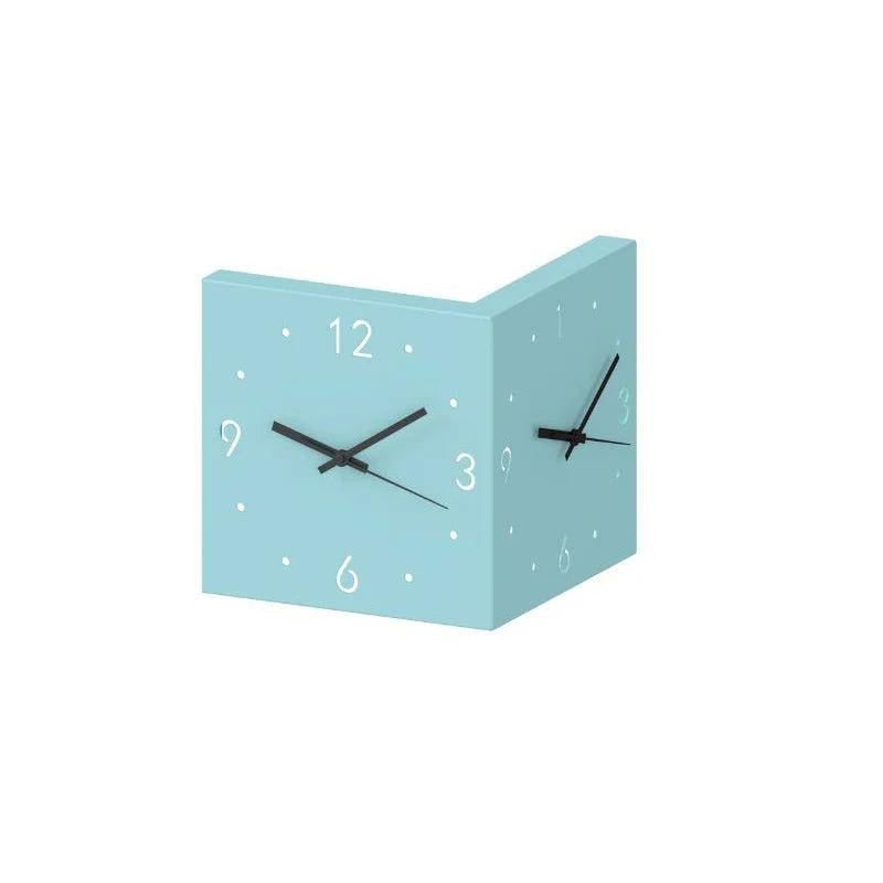 Double-Sided Minimalist Square Wall Clock, Silent by HitMyNeed