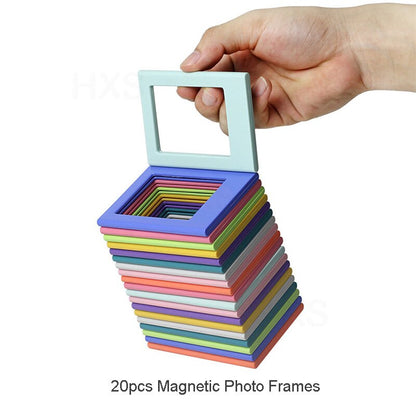 Double Sided Polaroid Magnetic Frames Set (20 pcs) by HitMyNeed