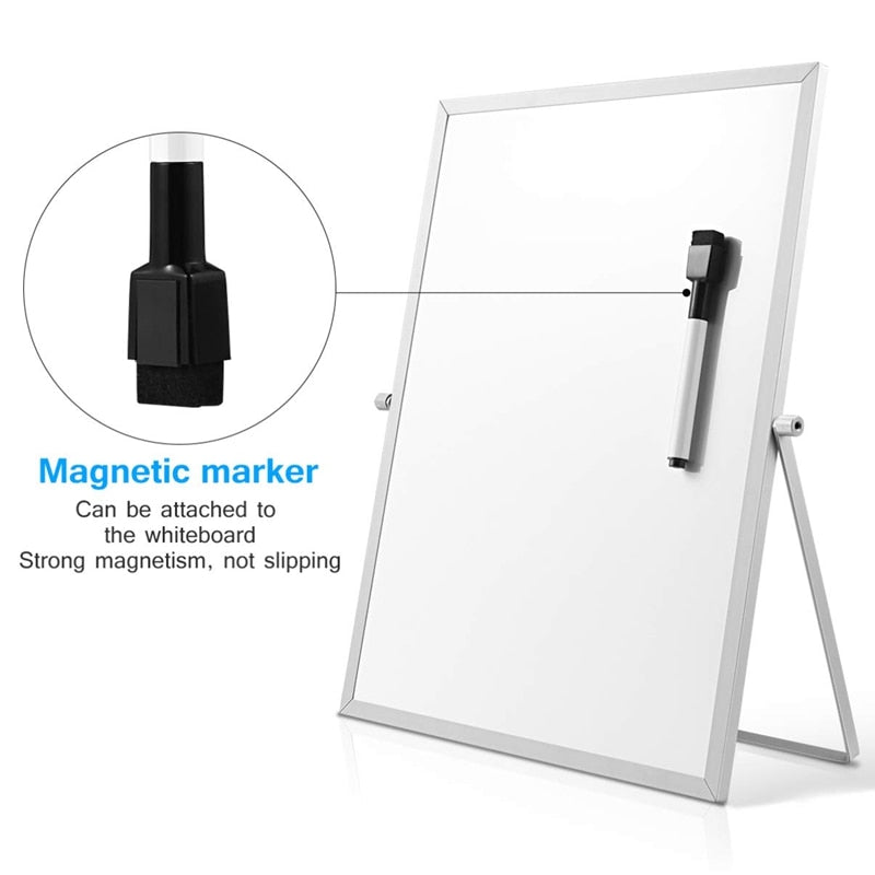 Double-Sided Portable Whiteboard with 360° Stand by HitMyNeed