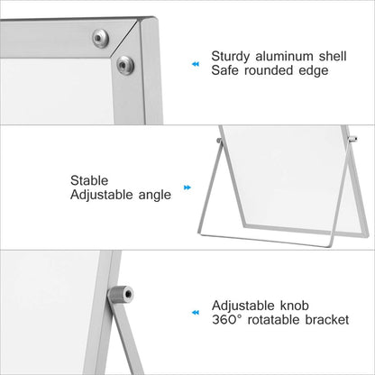Double-Sided Portable Whiteboard with 360° Stand by HitMyNeed