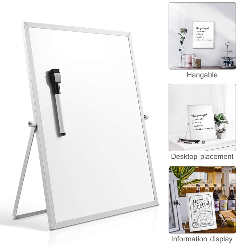 Double-Sided Portable Whiteboard with 360° Stand by HitMyNeed