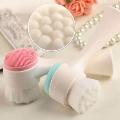 Double-Sided Silicone Facial Cleansing Brush by HitMyNeed