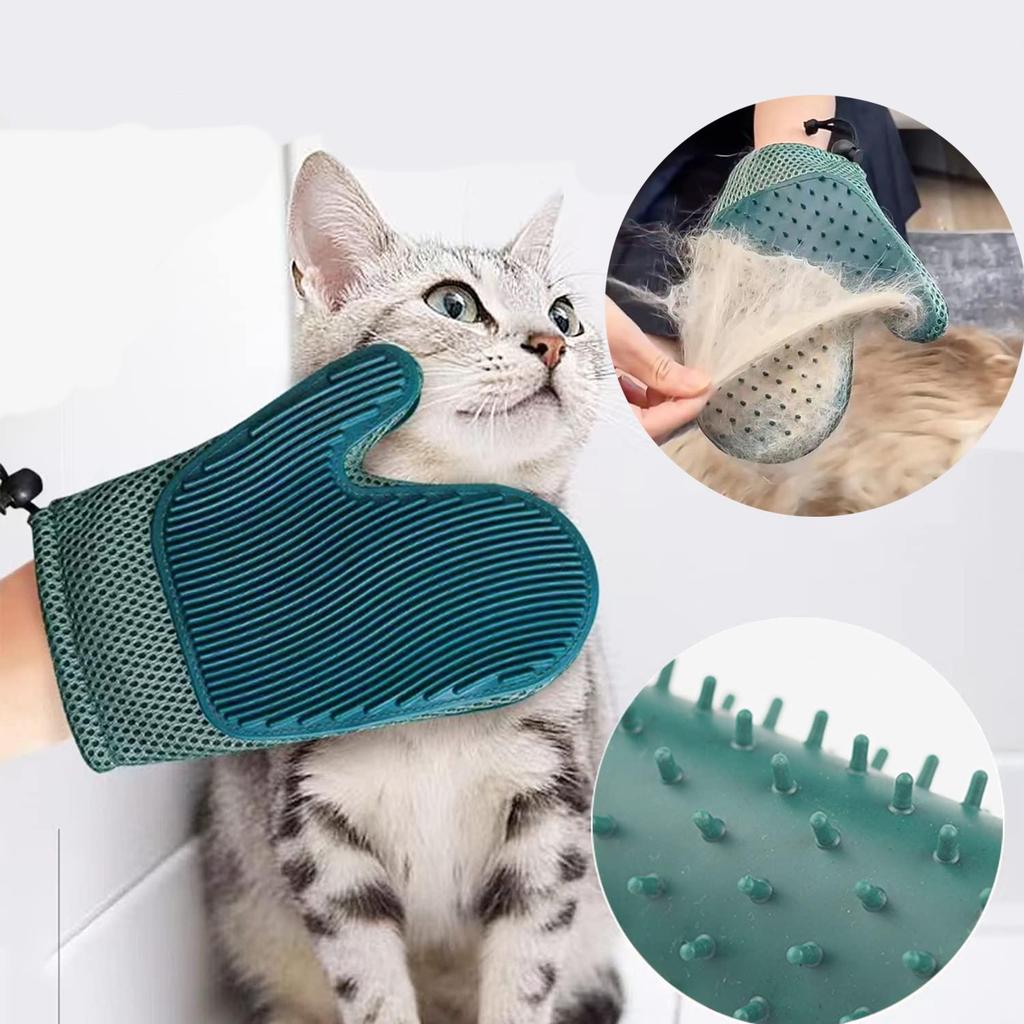 Double Sided Silicone Mitt Brush for Cats by HitMyNeed