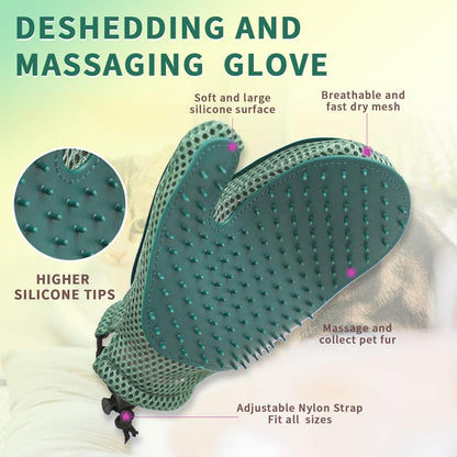 Double Sided Silicone Mitt Brush for Cats by HitMyNeed