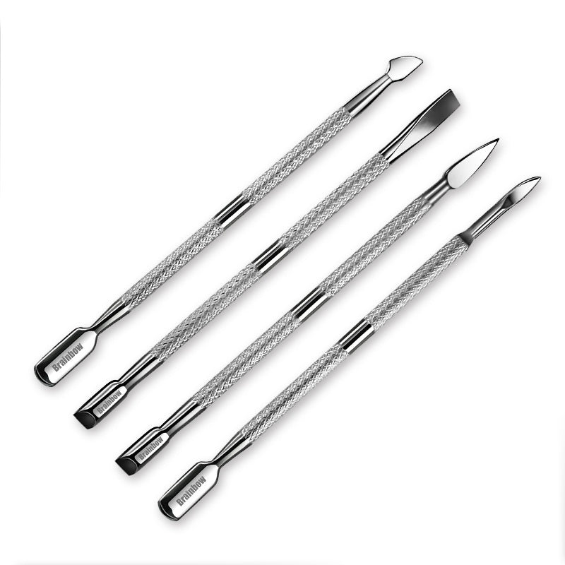 Double Sided Stainless Steel Cuticle Remover Set by HitMyNeed