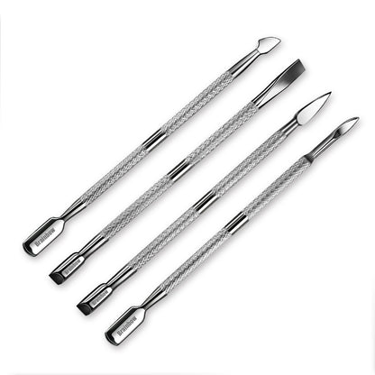 Double Sided Stainless Steel Cuticle Remover Set by HitMyNeed
