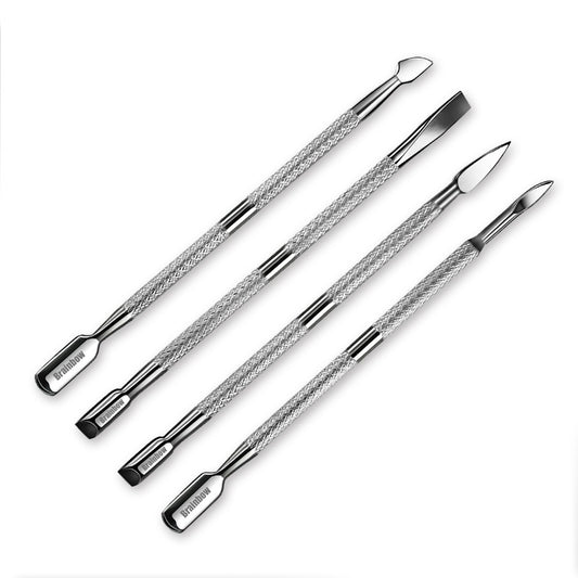 Double Sided Stainless Steel Cuticle Remover Set by HitMyNeed