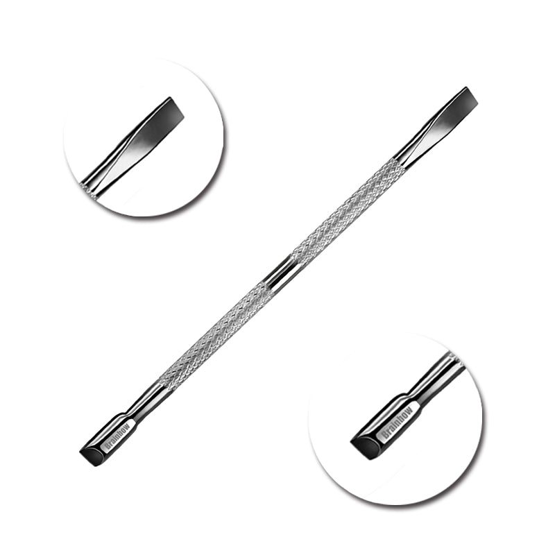 Double Sided Stainless Steel Cuticle Remover Set by HitMyNeed