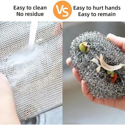 Double-Sided Steel Wire Dishcloth Scrubber Rag by HitMyNeed
