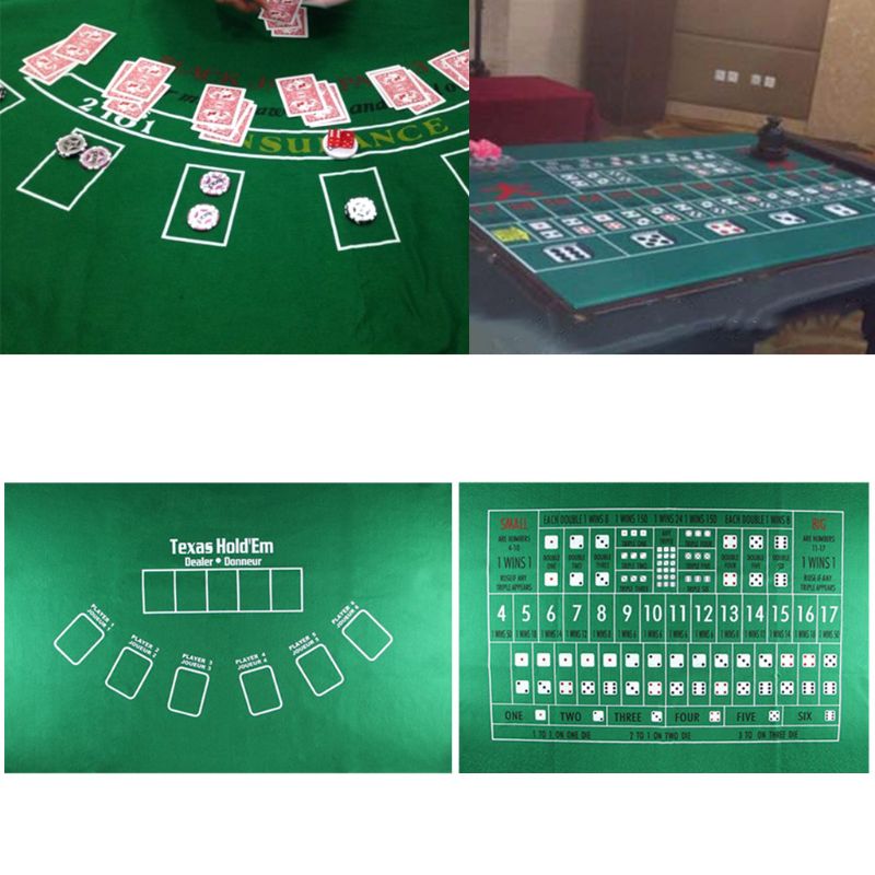 Double Sided Texas Hold'em & Blackjack Tablecloth by HitMyNeed