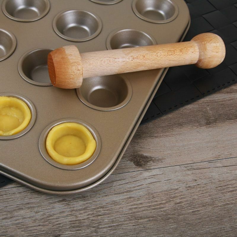 Double-Sided Wooden Tart Tamper Tool by HitMyNeed
