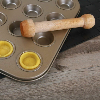 Double-Sided Wooden Tart Tamper Tool by HitMyNeed