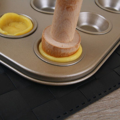 Double-Sided Wooden Tart Tamper Tool by HitMyNeed