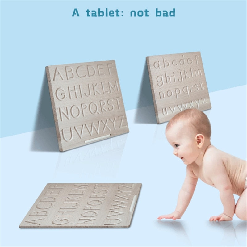 Double Sided Wooden Tracing Board for Kids by HitMyNeed