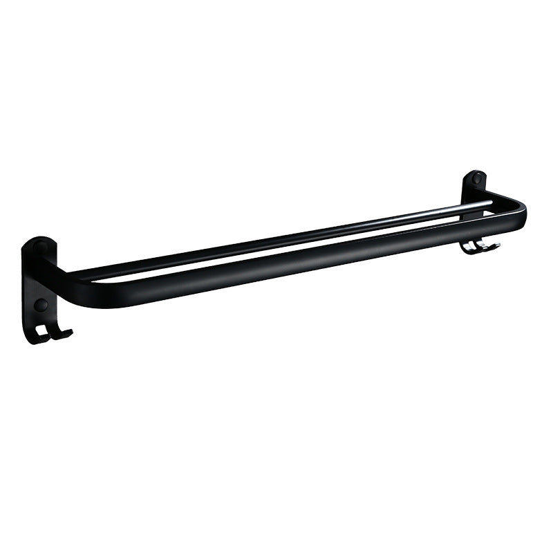 Double Towel Bar Wall-Mounted Aluminum Rack 50cm by HitMyNeed