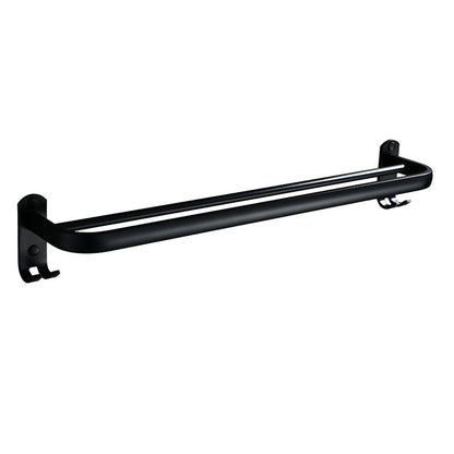 Double Towel Bar Wall-Mounted Aluminum Rack 50cm by HitMyNeed