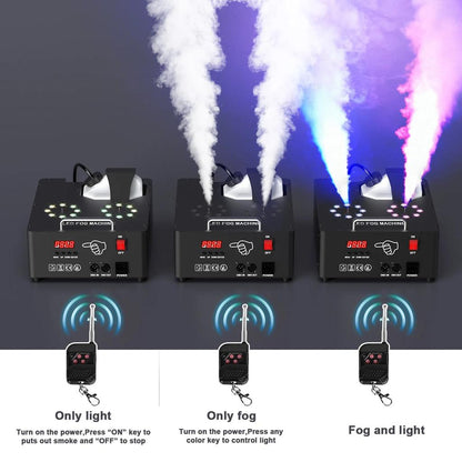 Double-Tube DMX512 Fog Machine with 8+8 RGB LEDs 2000W by HitMyNeed