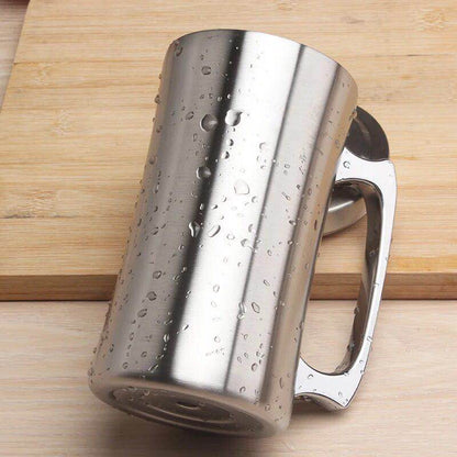 Double Wall 560ml Stainless Steel Beer Tumbler with Lid by HitMyNeed