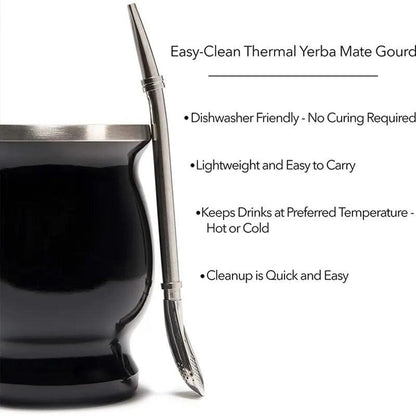 Double Wall Stainless Steel Mate Cup Set by HitMyNeed