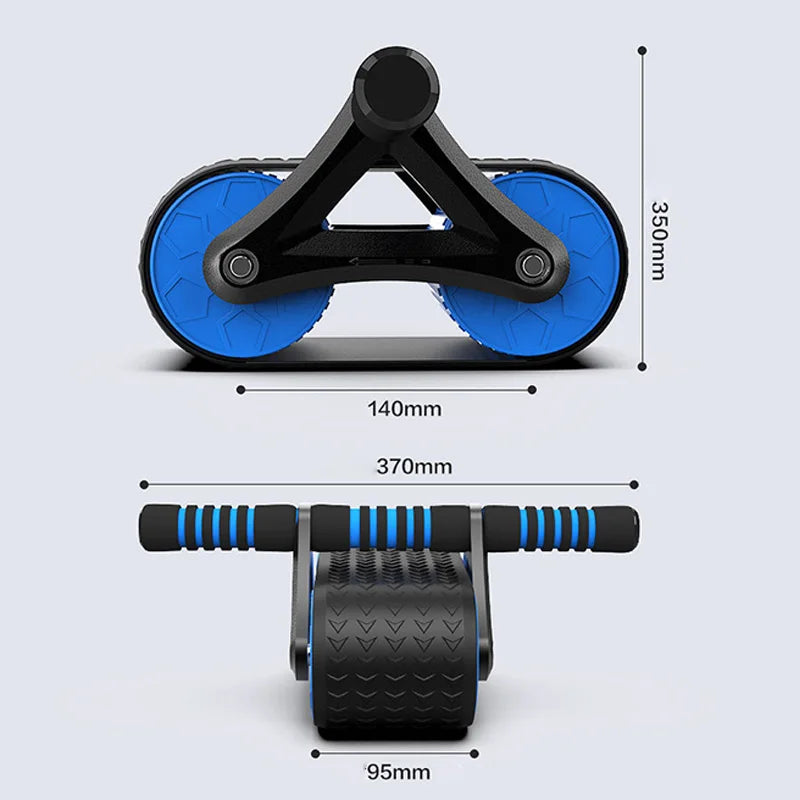 Double Wheel Ab Roller with Automatic Rebound by HitMyNeed