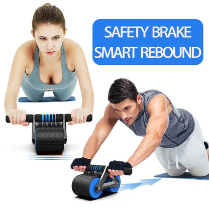 Double Wheel Ab Roller with Automatic Rebound by HitMyNeed
