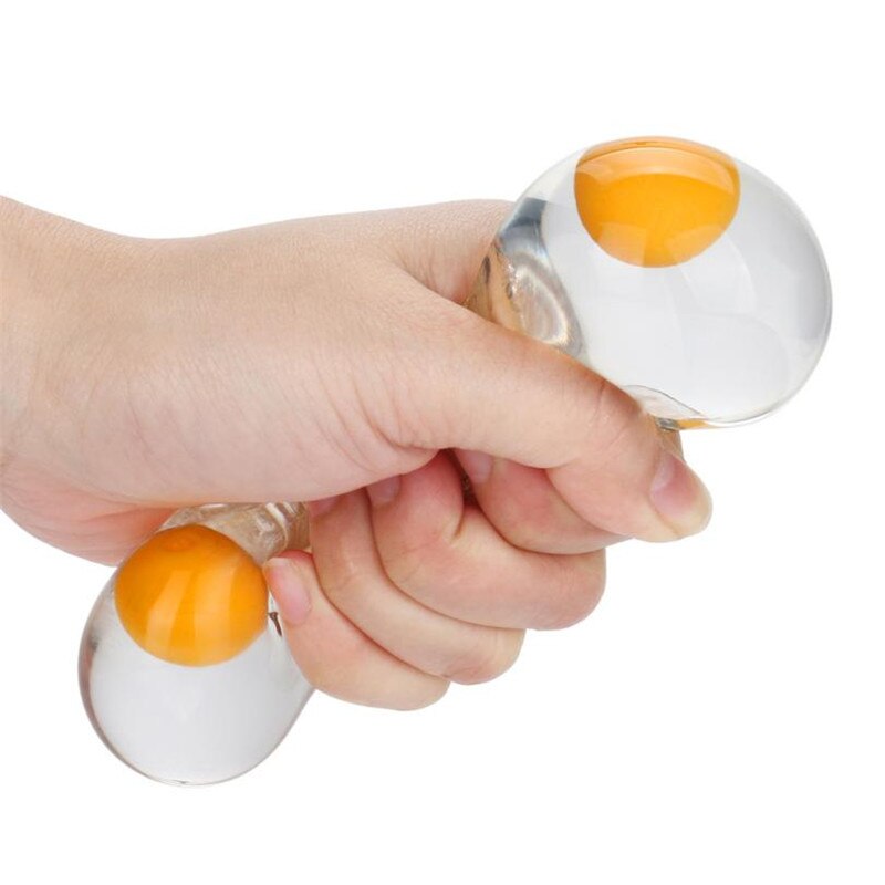 Double Yolk Egg Squishy Stress Ball Toy by HitMyNeed
