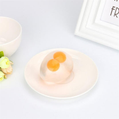 Double Yolk Egg Squishy Stress Ball Toy by HitMyNeed