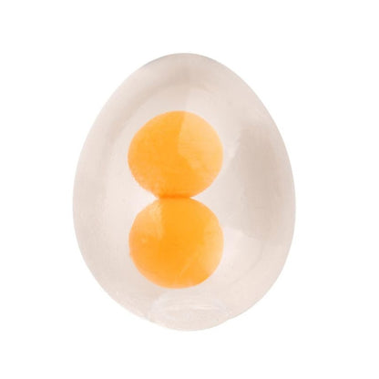 Double Yolk Egg Squishy Stress Ball Toy by HitMyNeed